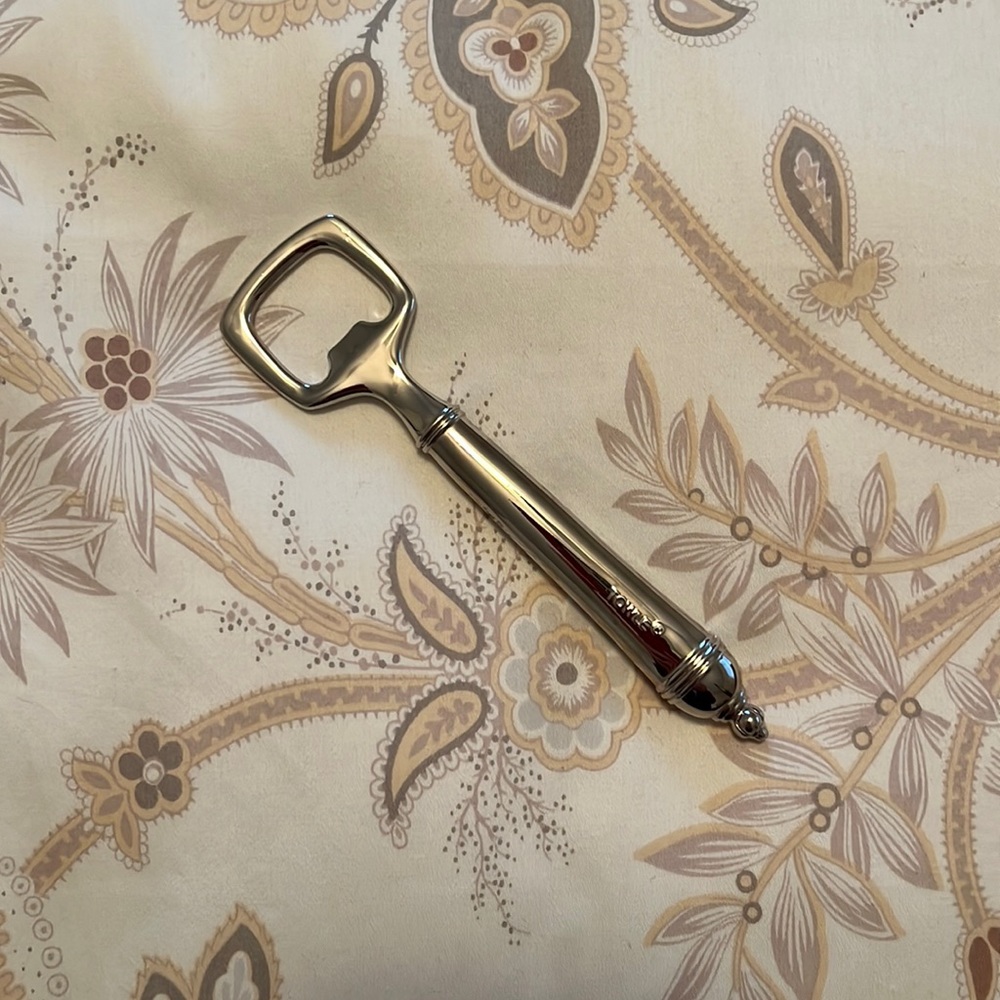 Towle Silversmiths silver plate bottle opener
